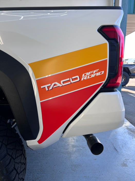 2024+ Tacoma Lower Bedside Decals - TACO Graphics