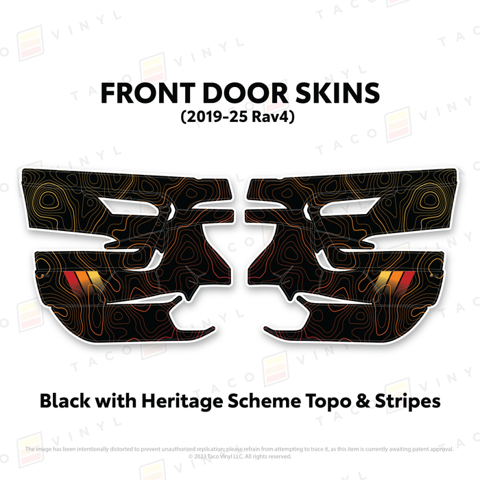 2019-25 Rav4 Door Skins