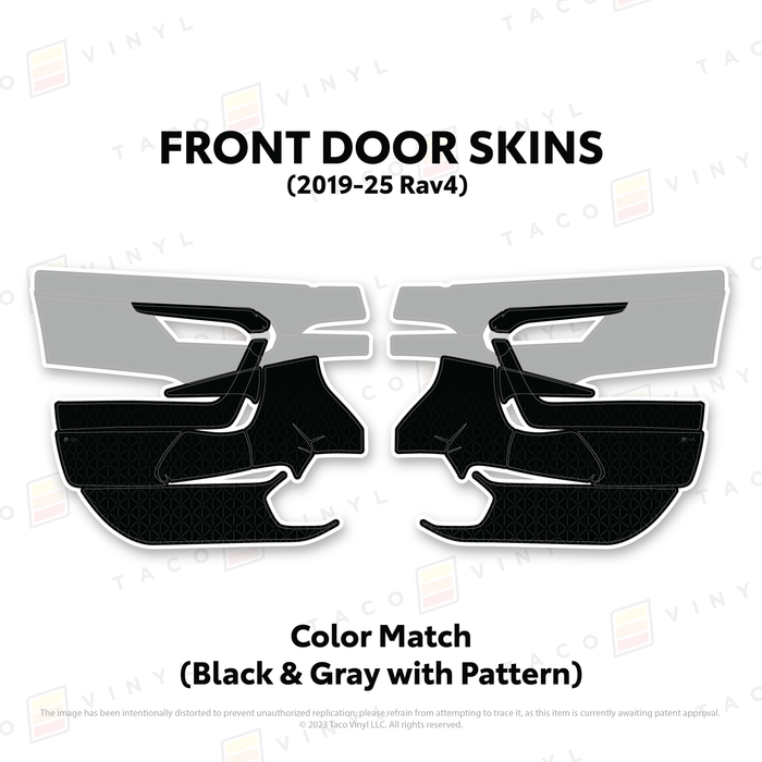 2019-25 Rav4 Door Skins