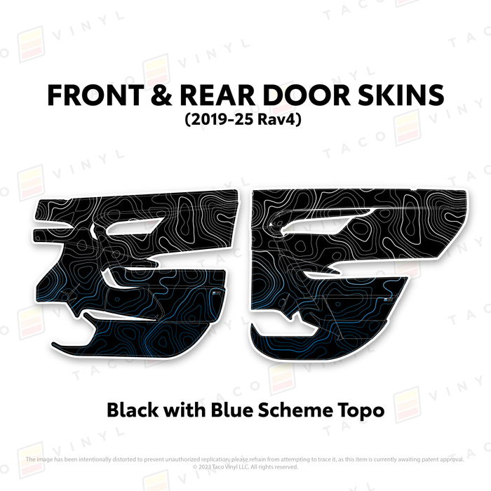2019-25 Rav4 Door Skins