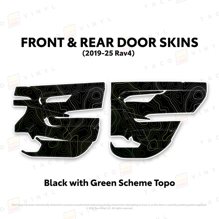 2019-25 Rav4 Door Skins
