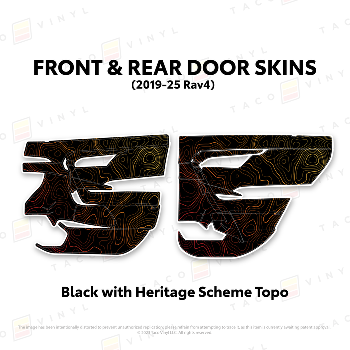 2019-25 Rav4 Door Skins