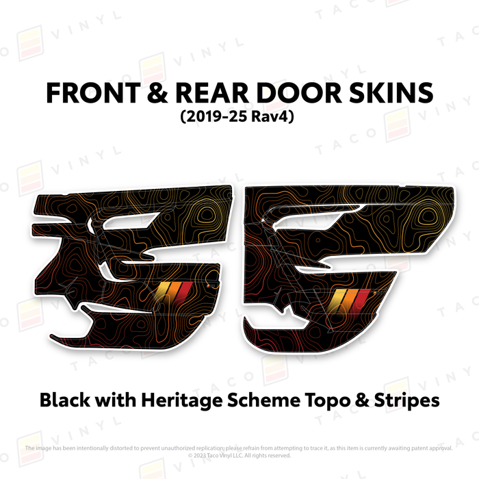 2019-25 Rav4 Door Skins