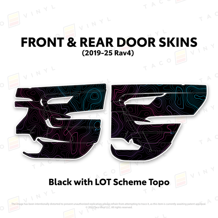 2019-25 Rav4 Door Skins