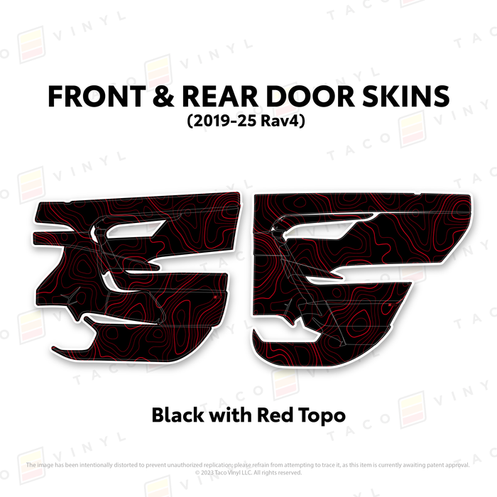 2019-25 Rav4 Door Skins