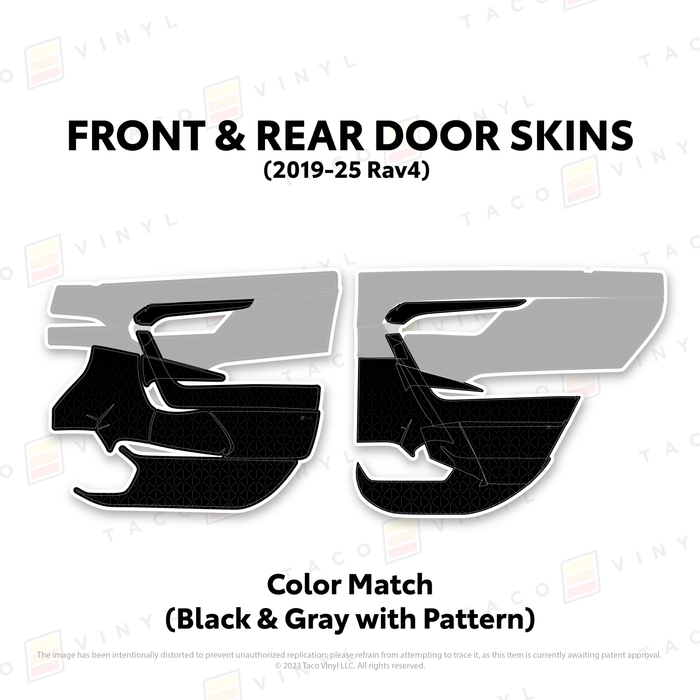 2019-25 Rav4 Door Skins
