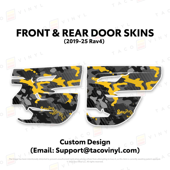 2019-25 Rav4 Door Skins