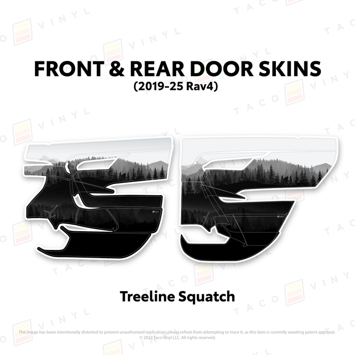2019-25 Rav4 Door Skins