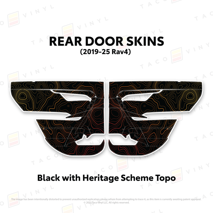 2019-25 Rav4 Door Skins