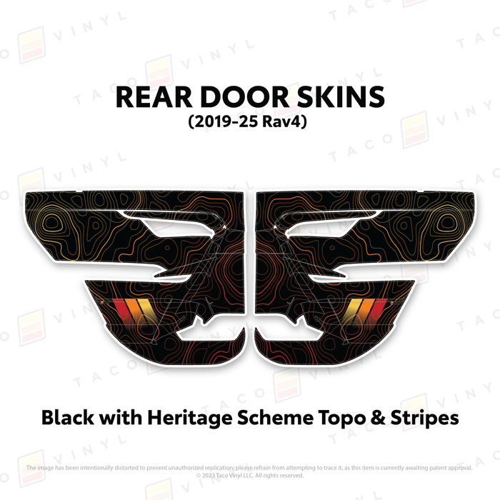 2019-25 Rav4 Door Skins