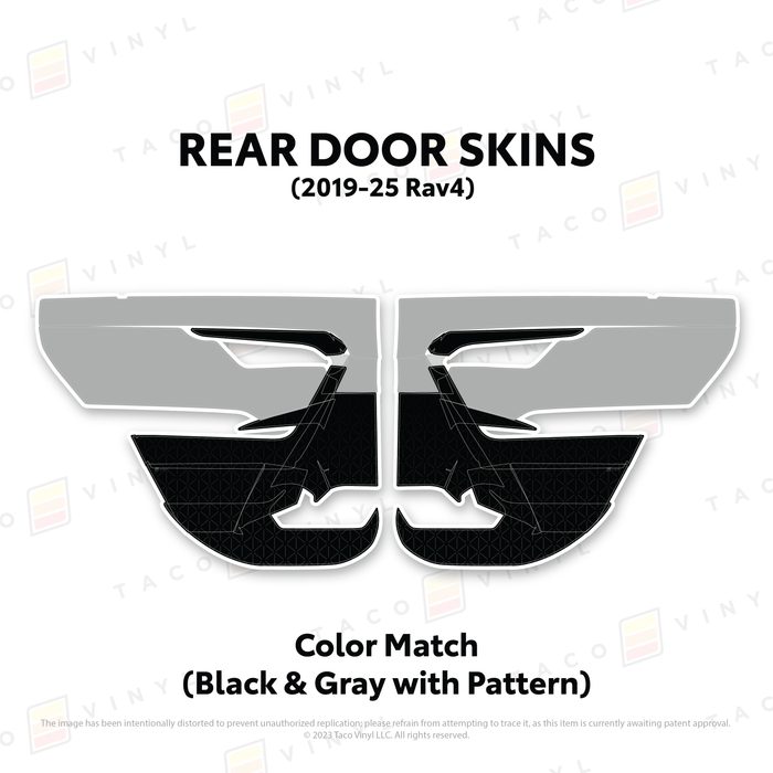 2019-25 Rav4 Door Skins