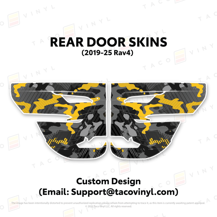 2019-25 Rav4 Door Skins