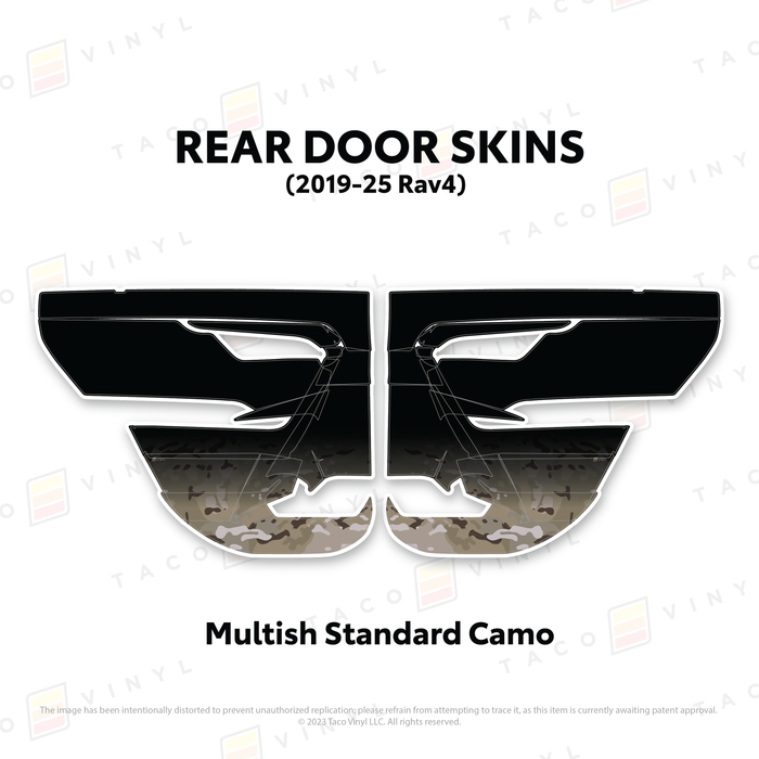 2019-25 Rav4 Door Skins