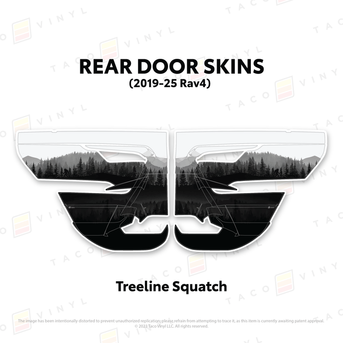 2019-25 Rav4 Door Skins