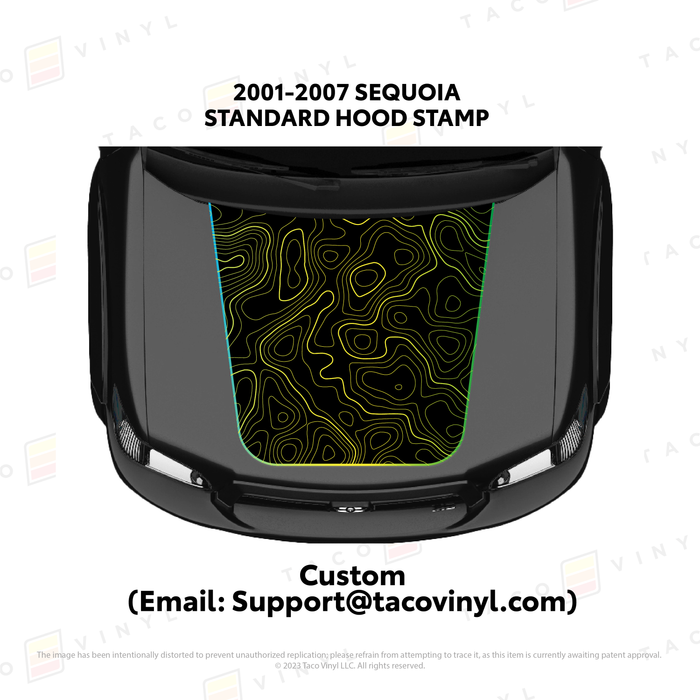 2001 - 07 Sequoia Hood Stamp