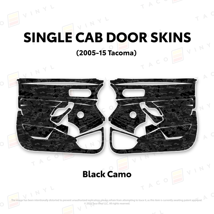 2005-15 Tacoma Single Cab Door Skins
