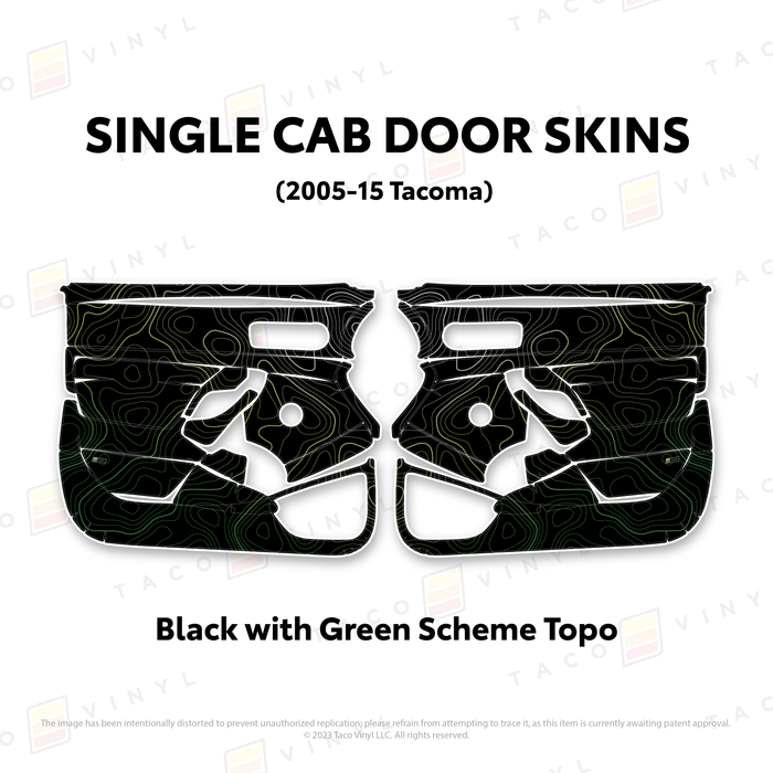 2005-15 Tacoma Single Cab Door Skins