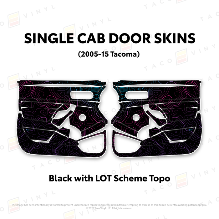 2005-15 Tacoma Single Cab Door Skins
