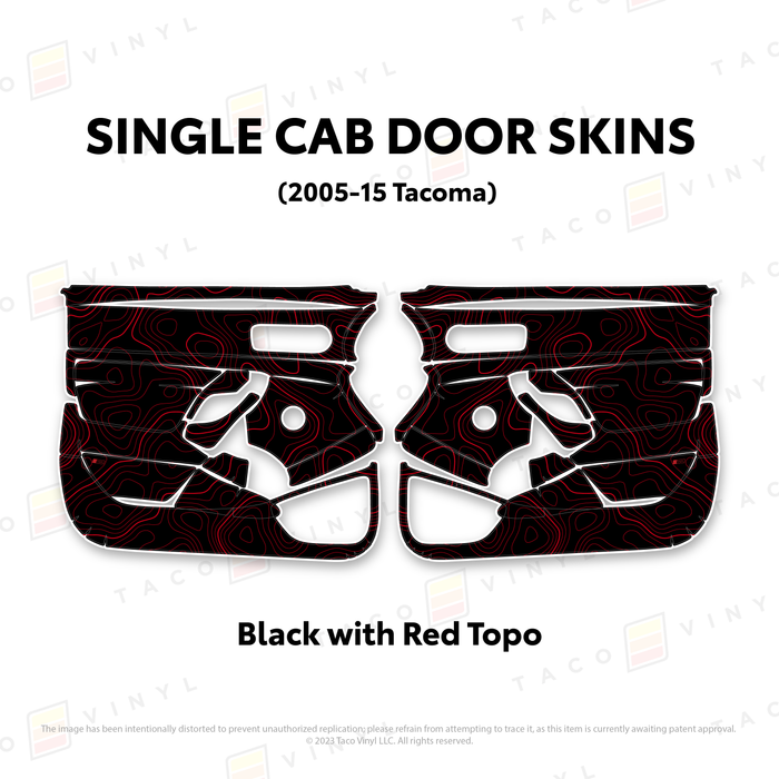 2005-15 Tacoma Single Cab Door Skins