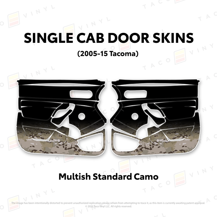 2005-15 Tacoma Single Cab Door Skins
