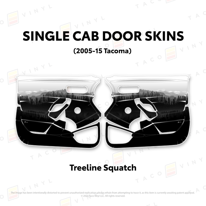 2005-15 Tacoma Single Cab Door Skins
