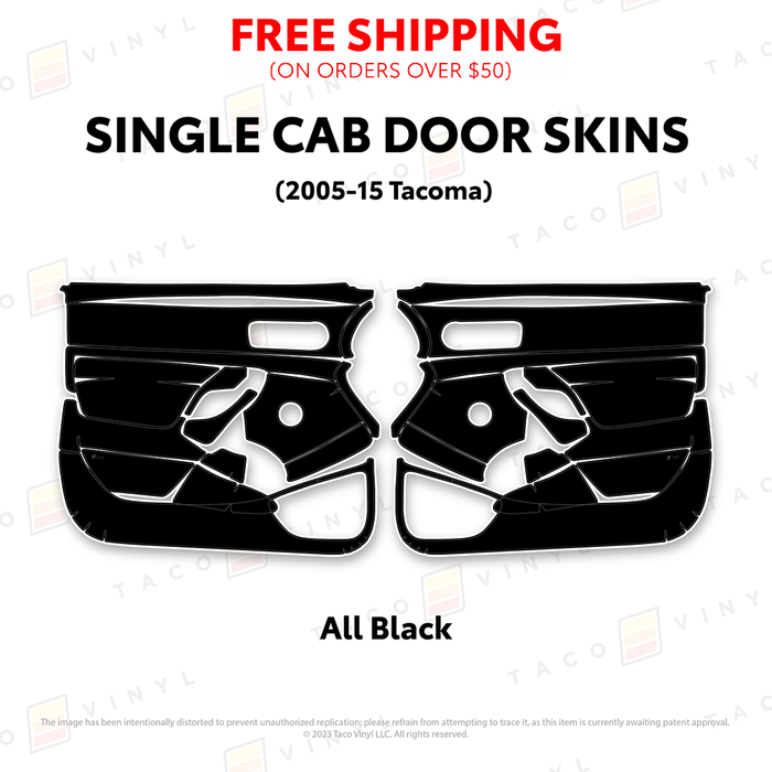 2005-15 Tacoma Single Cab Door Skins