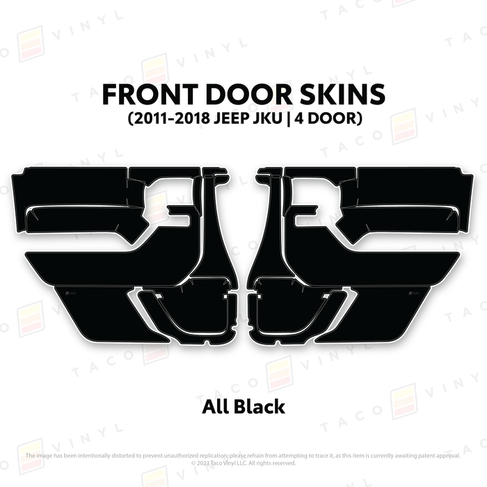 2011-2018 Jeep JKU Door Skins