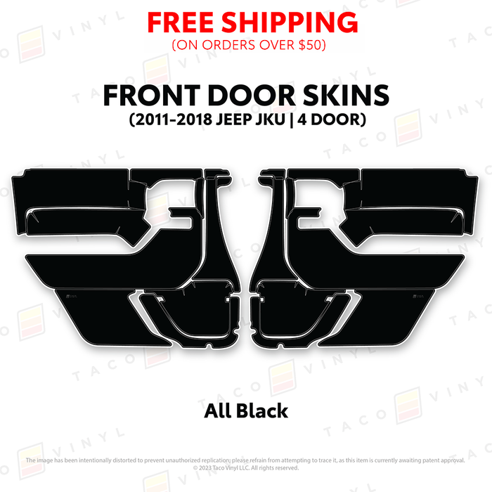 2011-2018 Jeep JKU Door Skins