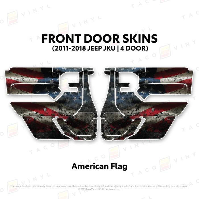 2011-2018 Jeep JKU Door Skins