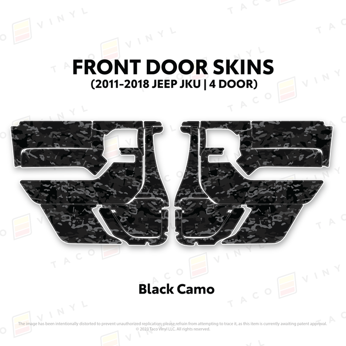 2011-2018 Jeep JKU Door Skins