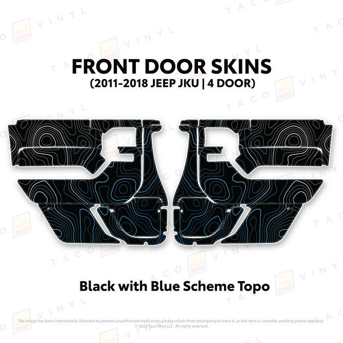 2011-2018 Jeep JKU Door Skins