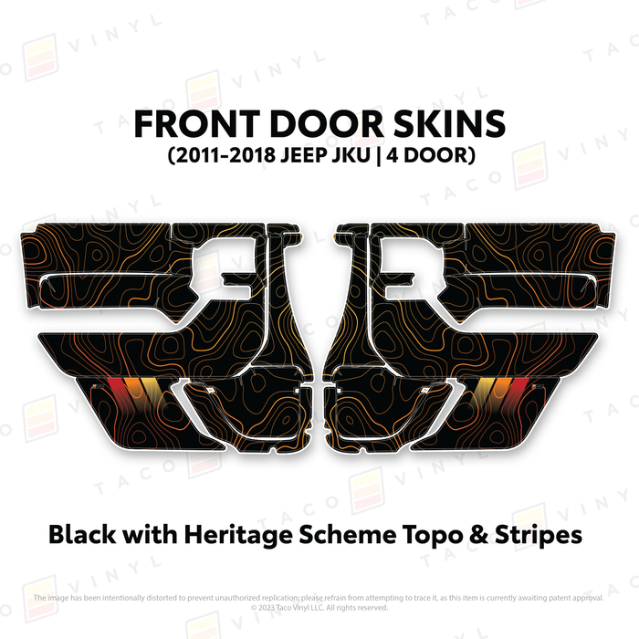 2011-2018 Jeep JKU Door Skins