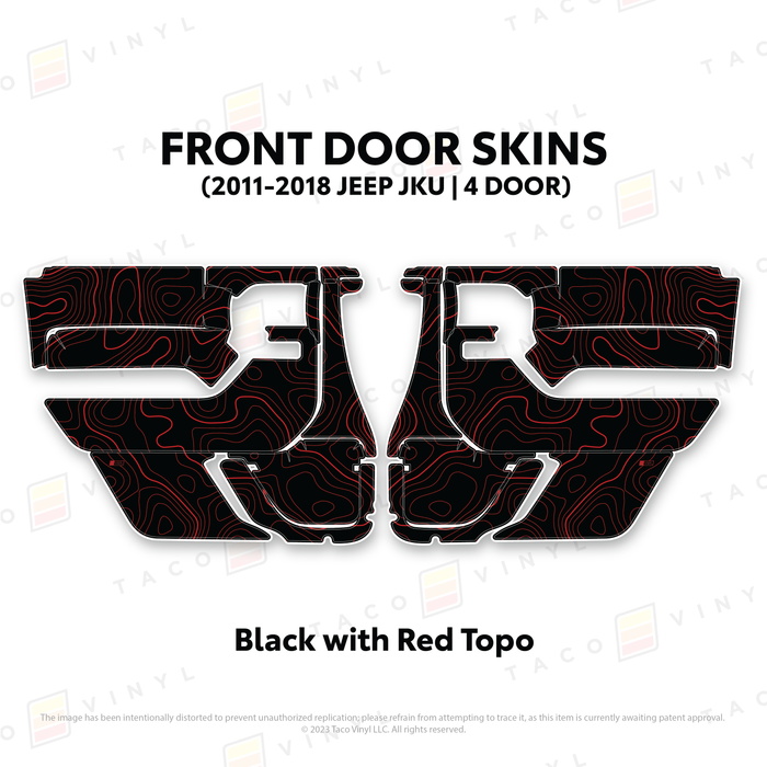 2011-2018 Jeep JKU Door Skins