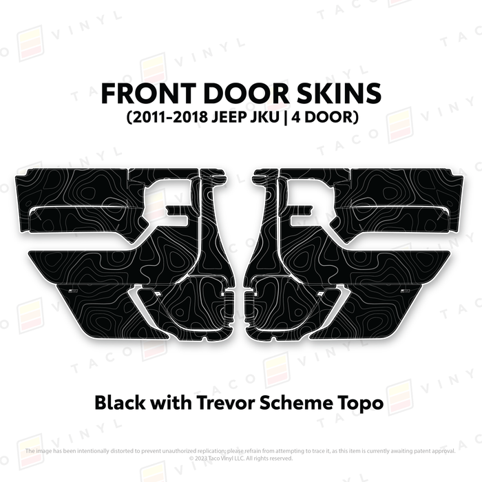 2011-2018 Jeep JKU Door Skins