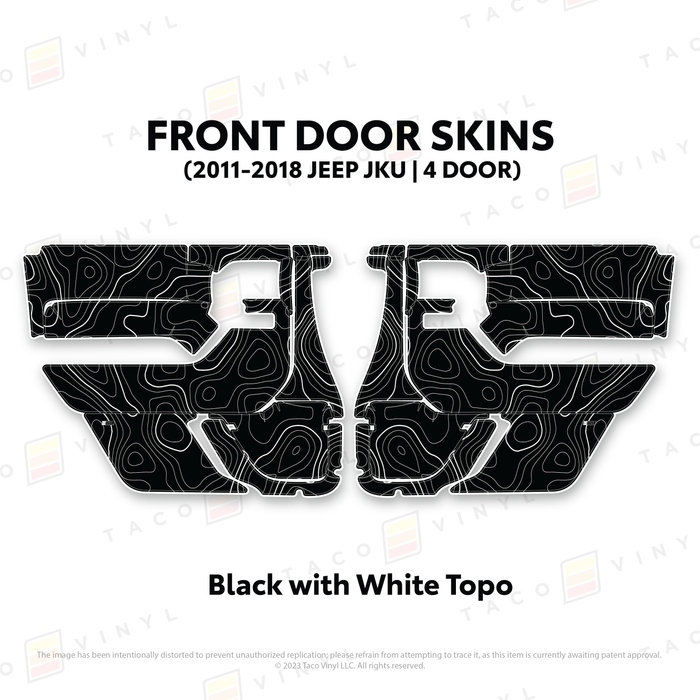 2011-2018 Jeep JKU Door Skins