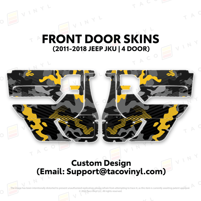 2011-2018 Jeep JKU Door Skins