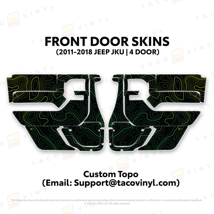 2011-2018 Jeep JKU Door Skins