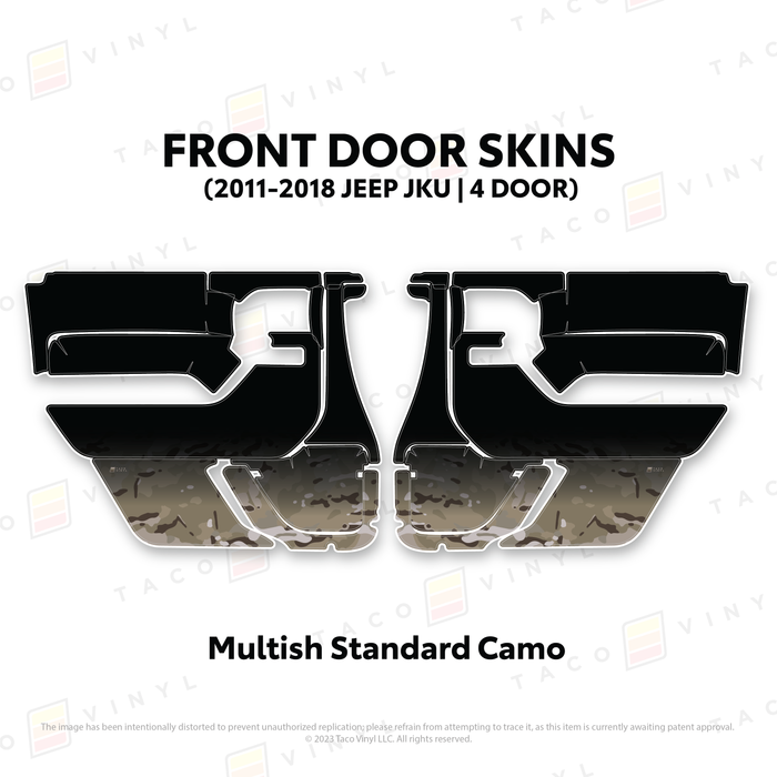 2011-2018 Jeep JKU Door Skins