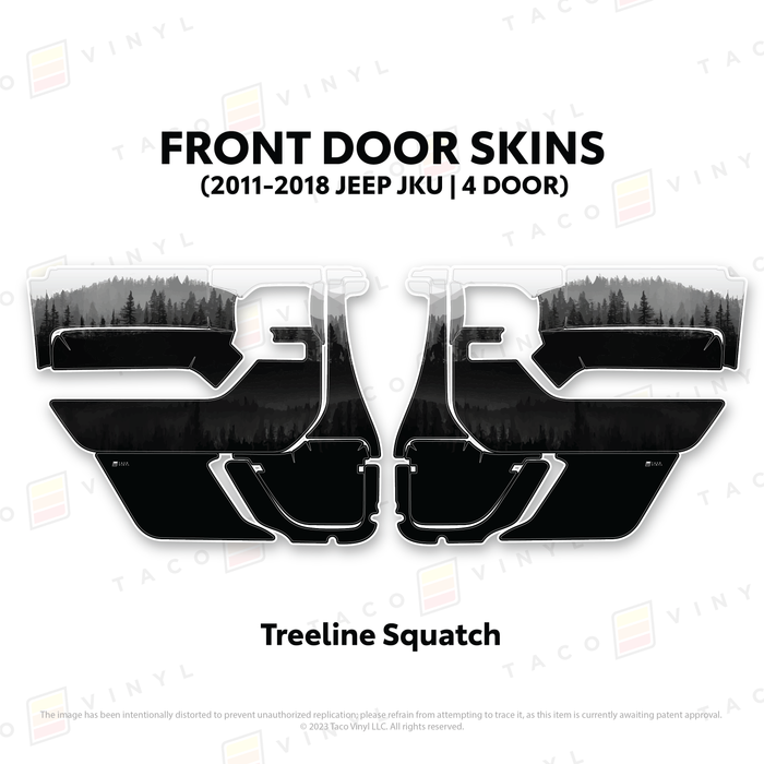 2011-2018 Jeep JKU Door Skins