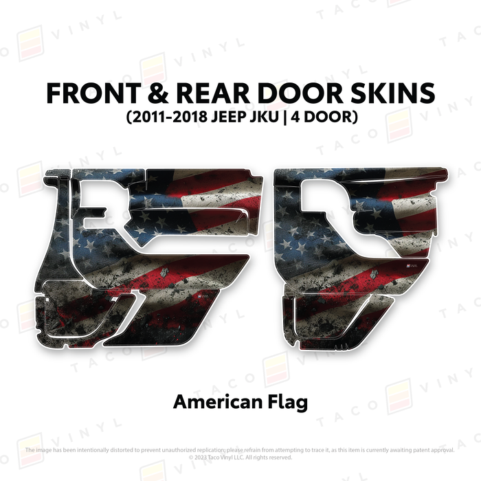 2011-2018 Jeep JKU Door Skins