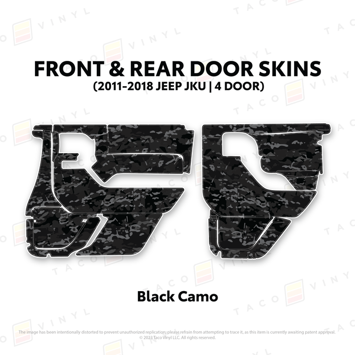 2011-2018 Jeep JKU Door Skins