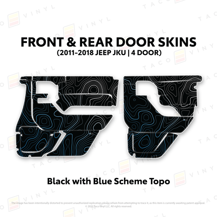 2011-2018 Jeep JKU Door Skins