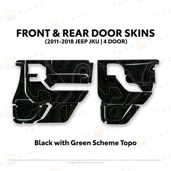 2011-2018 Jeep JKU Door Skins