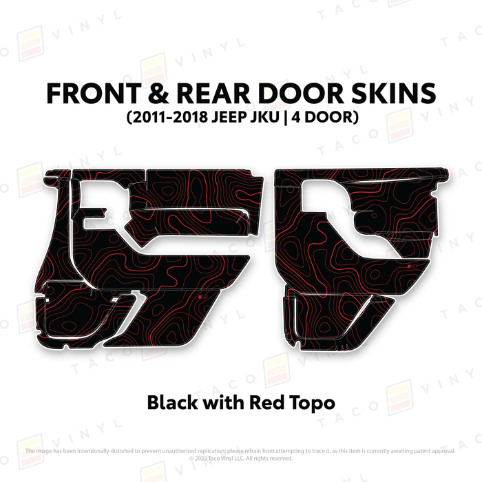 2011-2018 Jeep JKU Door Skins