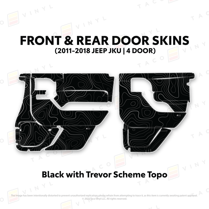 2011-2018 Jeep JKU Door Skins