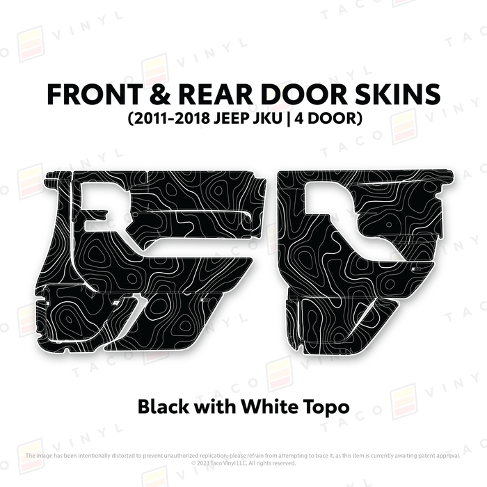2011-2018 Jeep JKU Door Skins