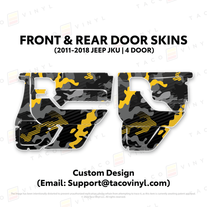 2011-2018 Jeep JKU Door Skins