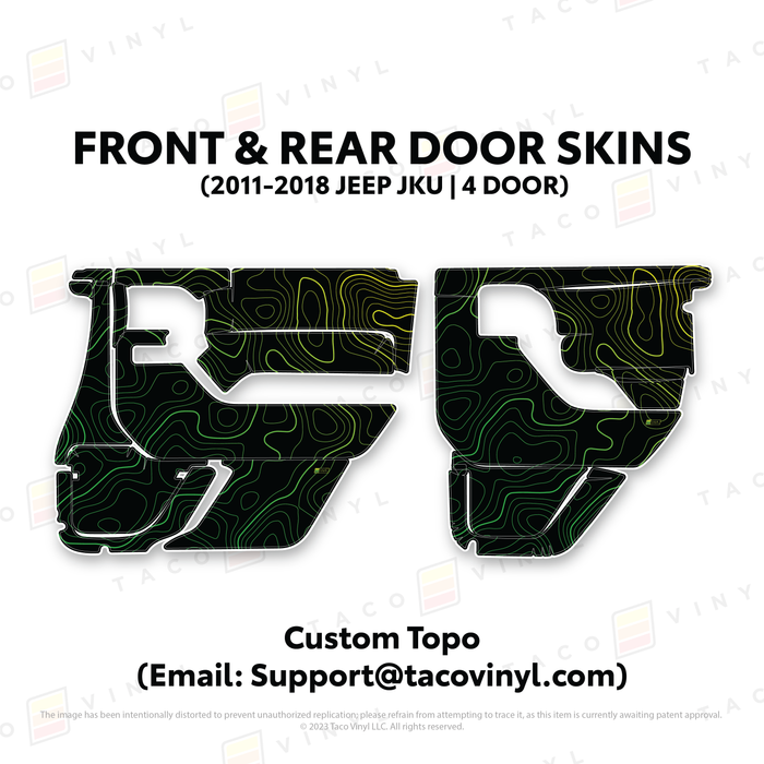 2011-2018 Jeep JKU Door Skins