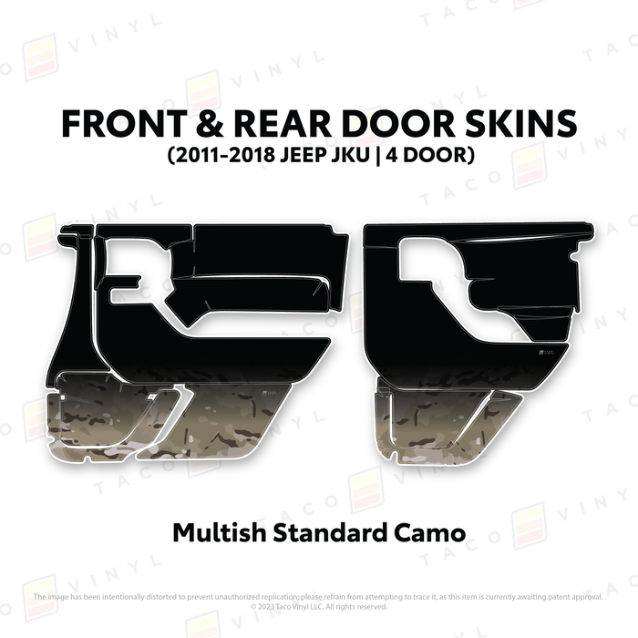 2011-2018 Jeep JKU Door Skins