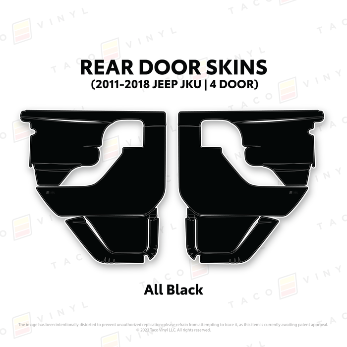 2011-2018 Jeep JKU Door Skins